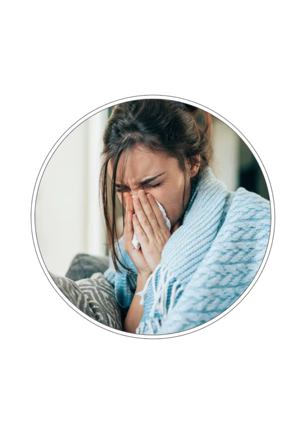 Osoba w maseczce – diagnostyka po COVID-19